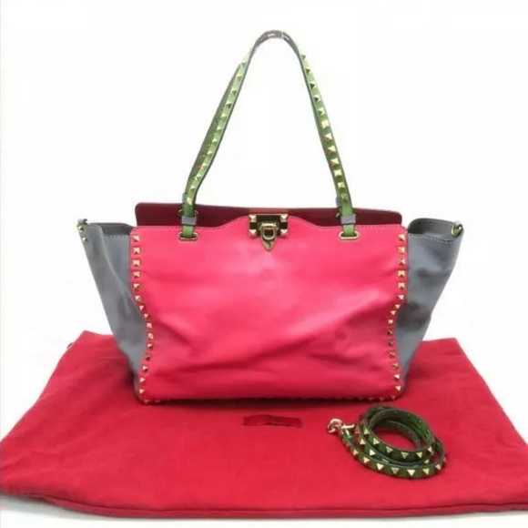 Valentino Garavani Handbags - Lim Ed Valentino Garavani Colorblock Rockstud tote